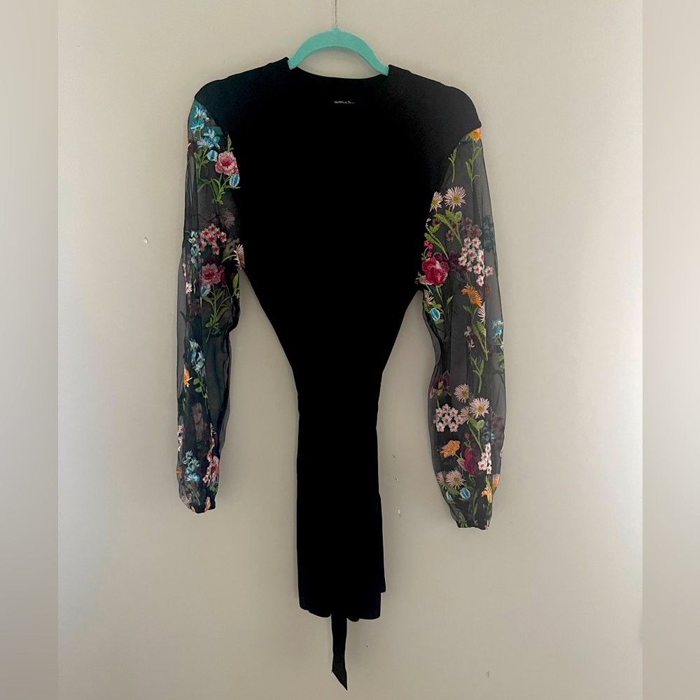 Black and floral sleeve dress by Jealous tomato